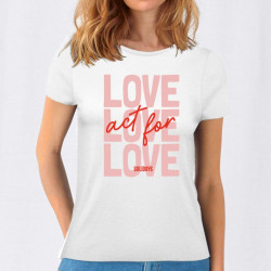 T-shirt Slim Love Love Love