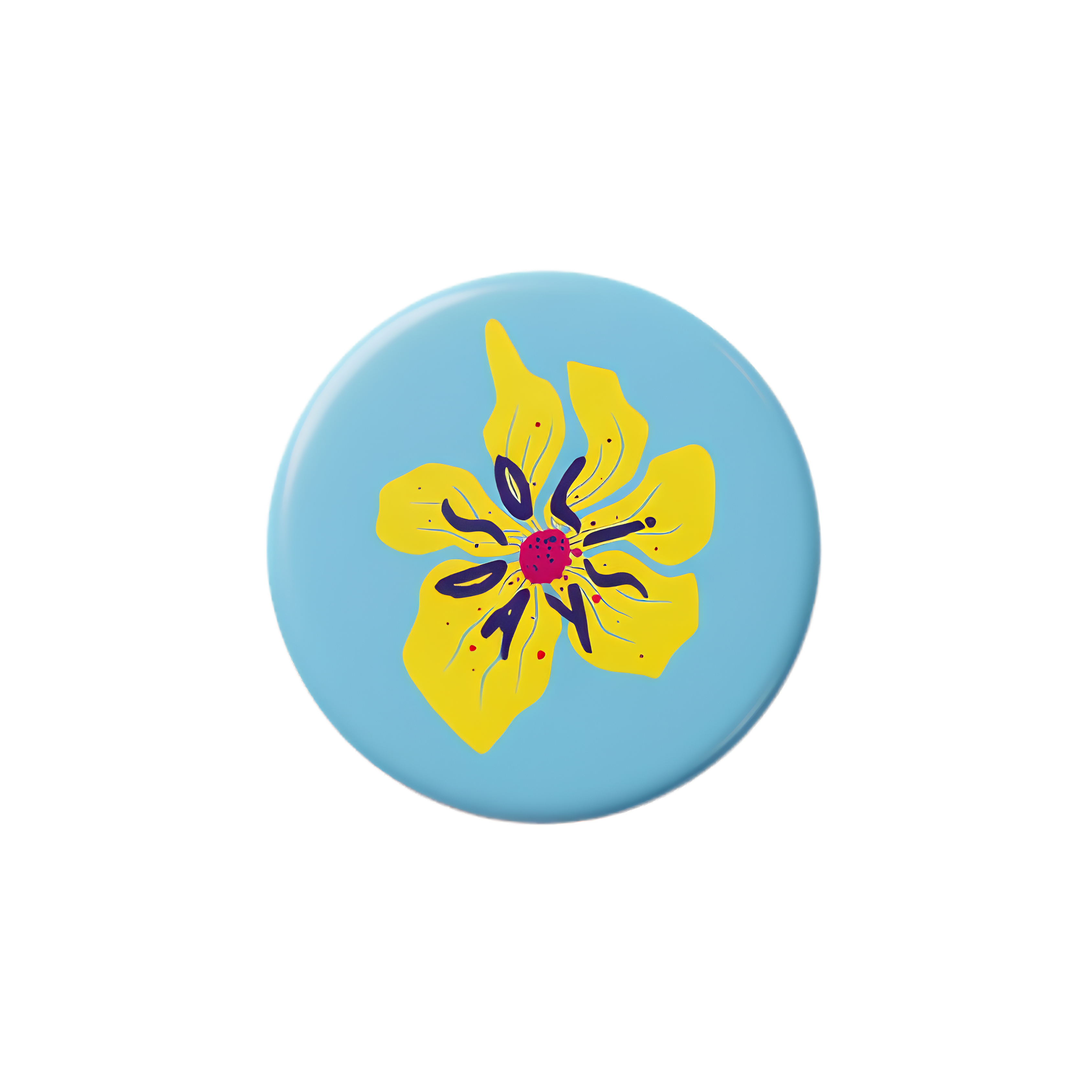 Badge Bleu Soliflower