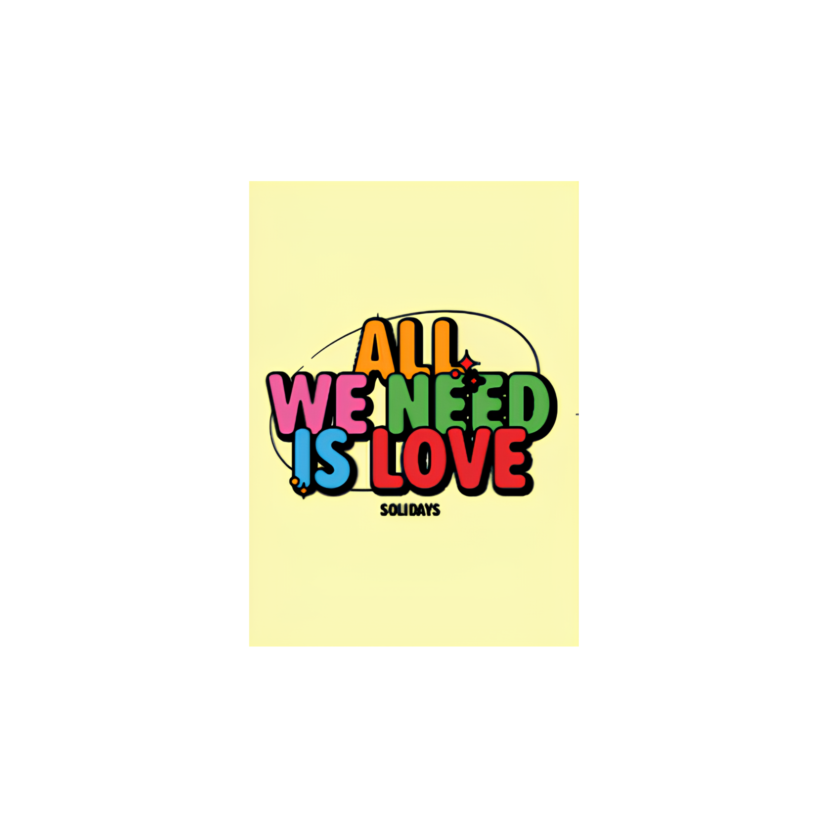 Magnet Jaune All We Need Is Love