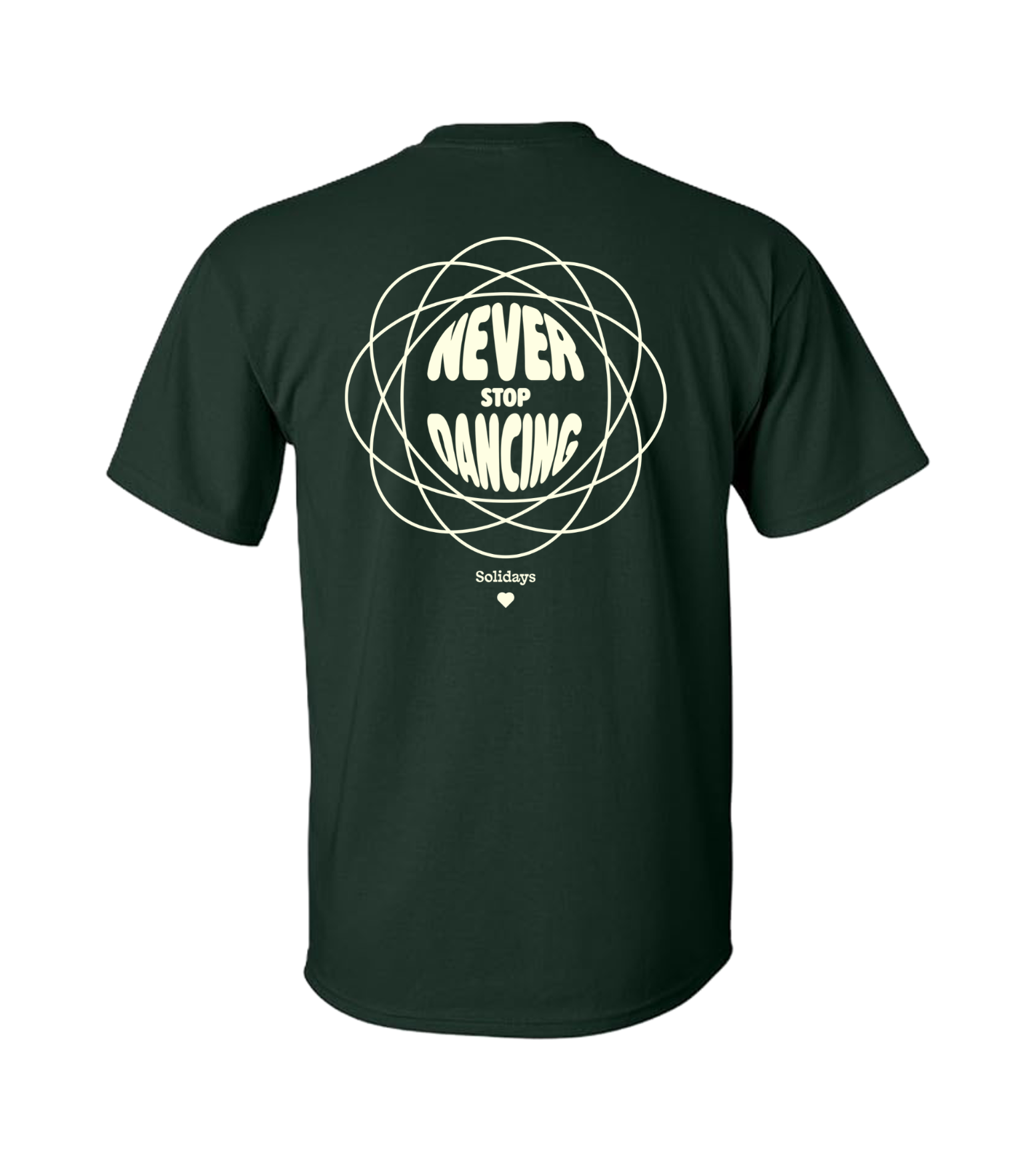 T-shirt Vert Never Stop Dancing