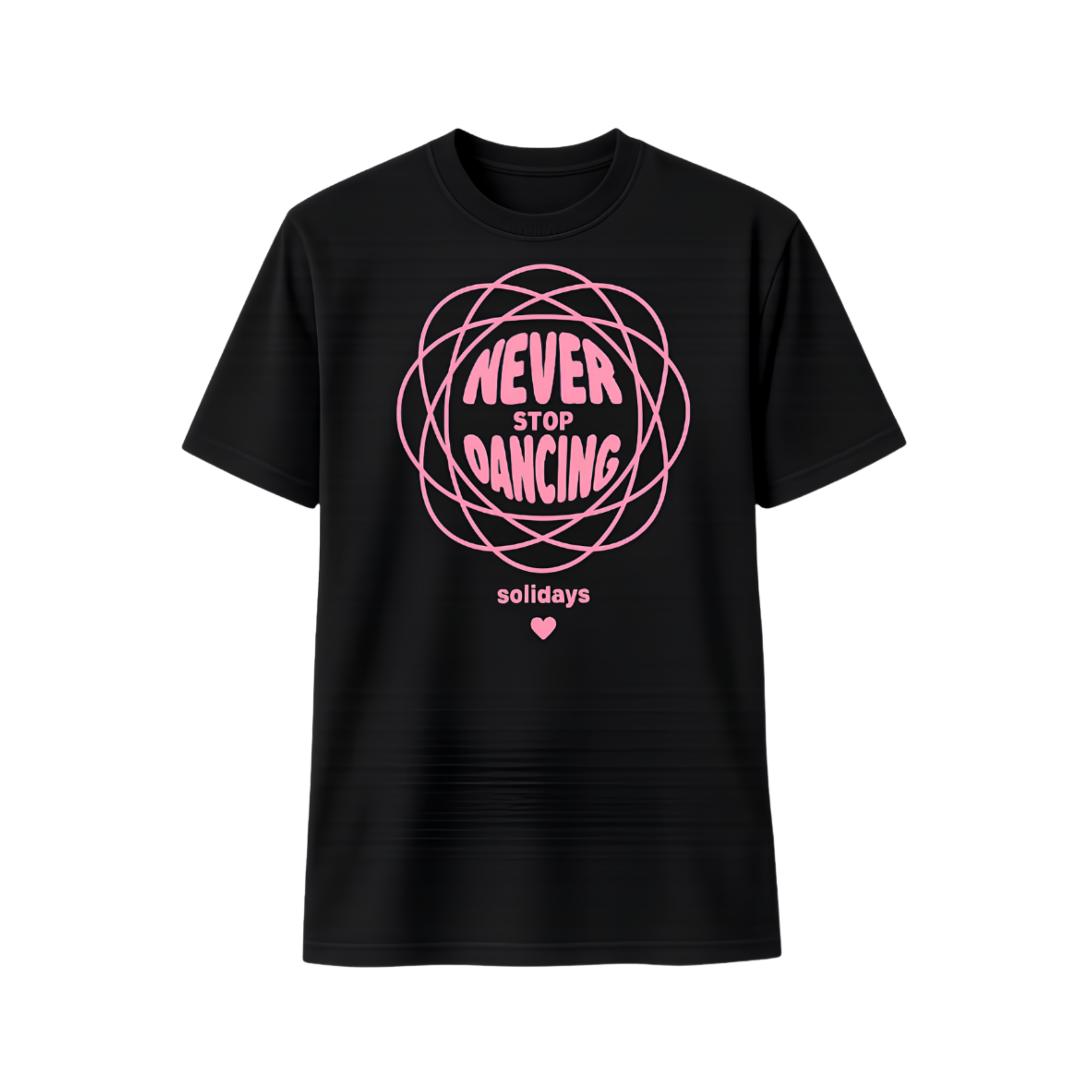 T-shirt Noir Never Stop Dancing