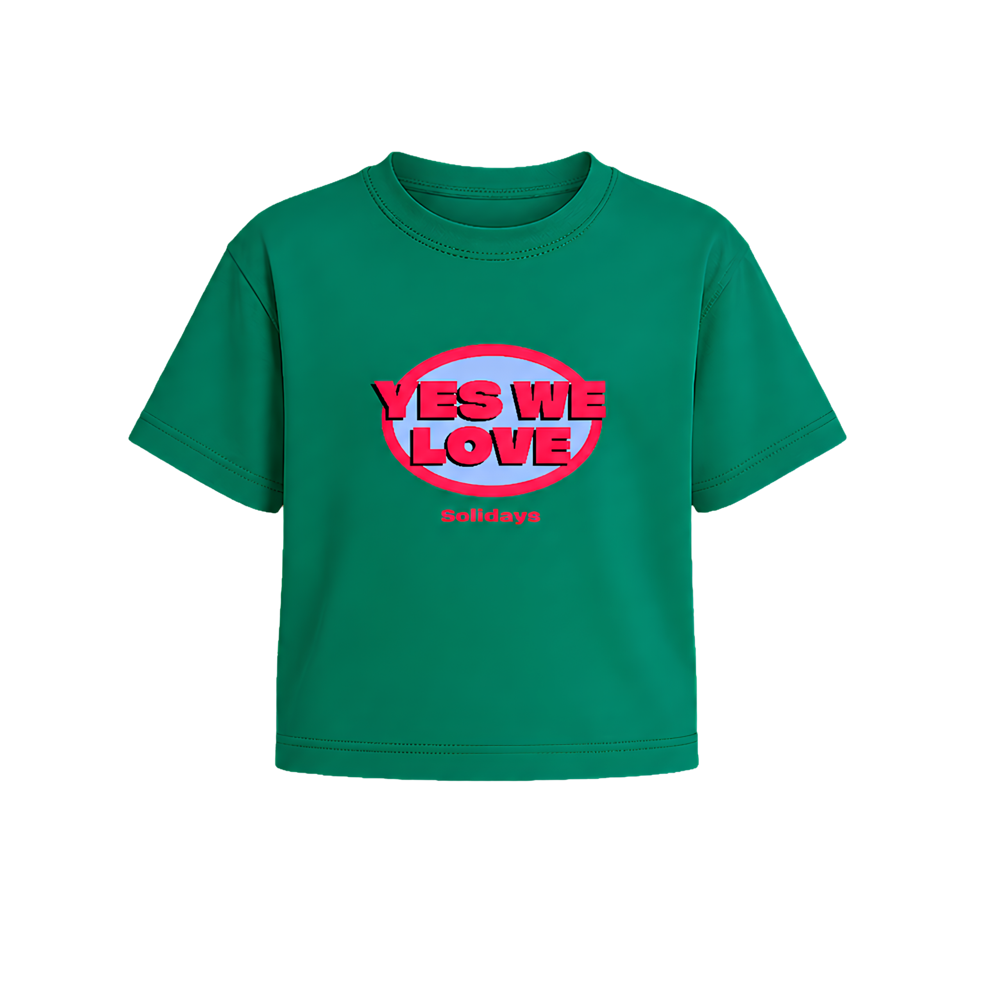 T-shirt Kids Vert Yes We Love