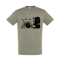T-shirt Kaki Scène Rock