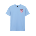 T-shirt Bleu Ciel Pixel Heart
