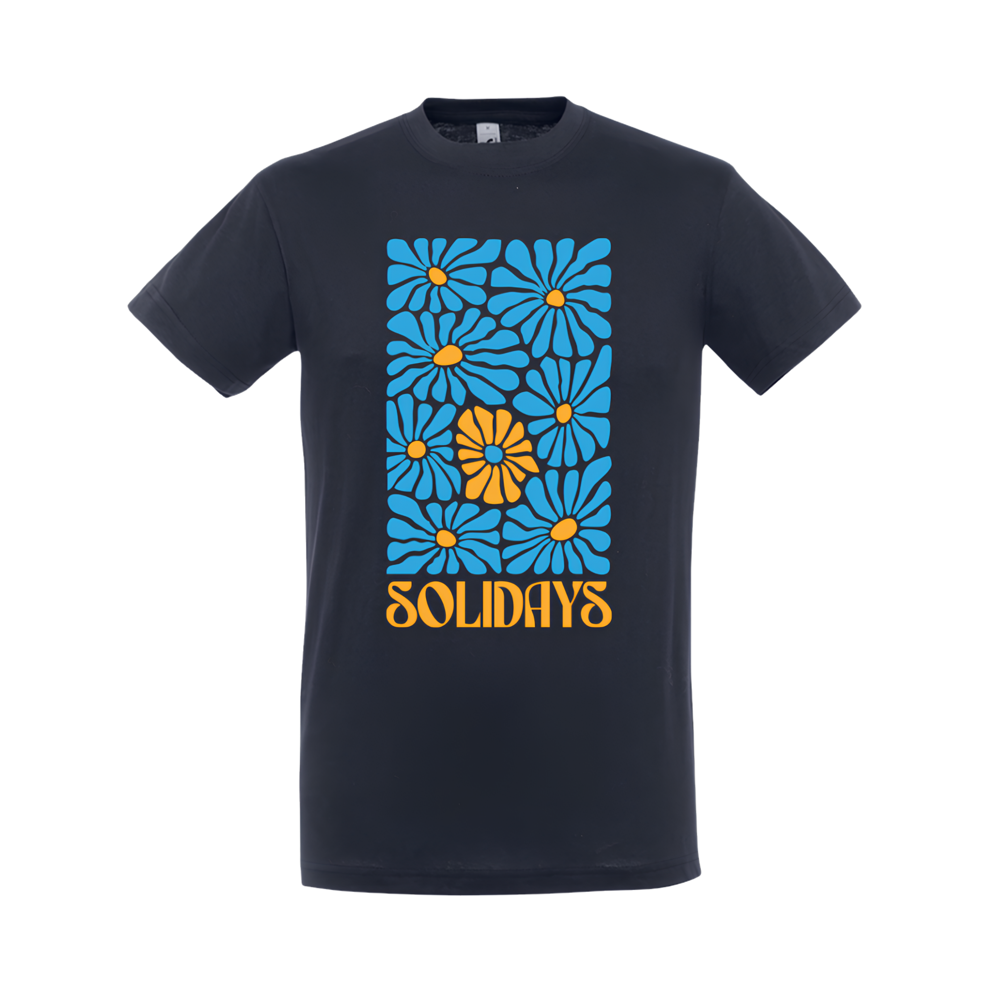 T-shirt Bleu Marine Multiflower