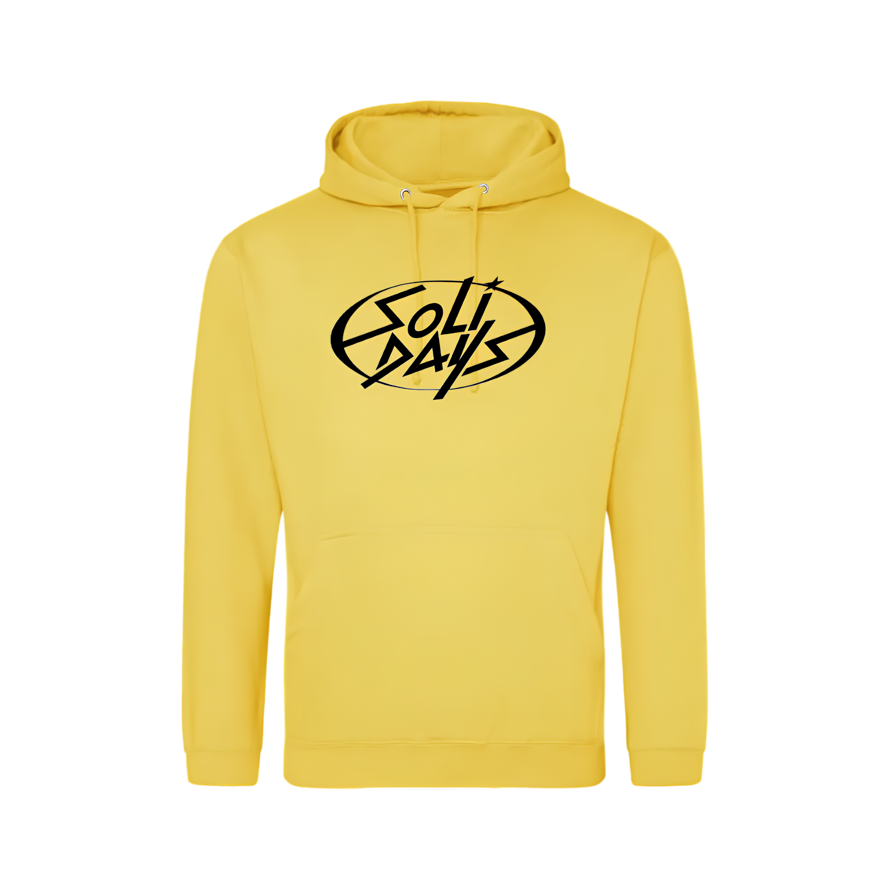 Sweat à Capuche Jaune Ellipse