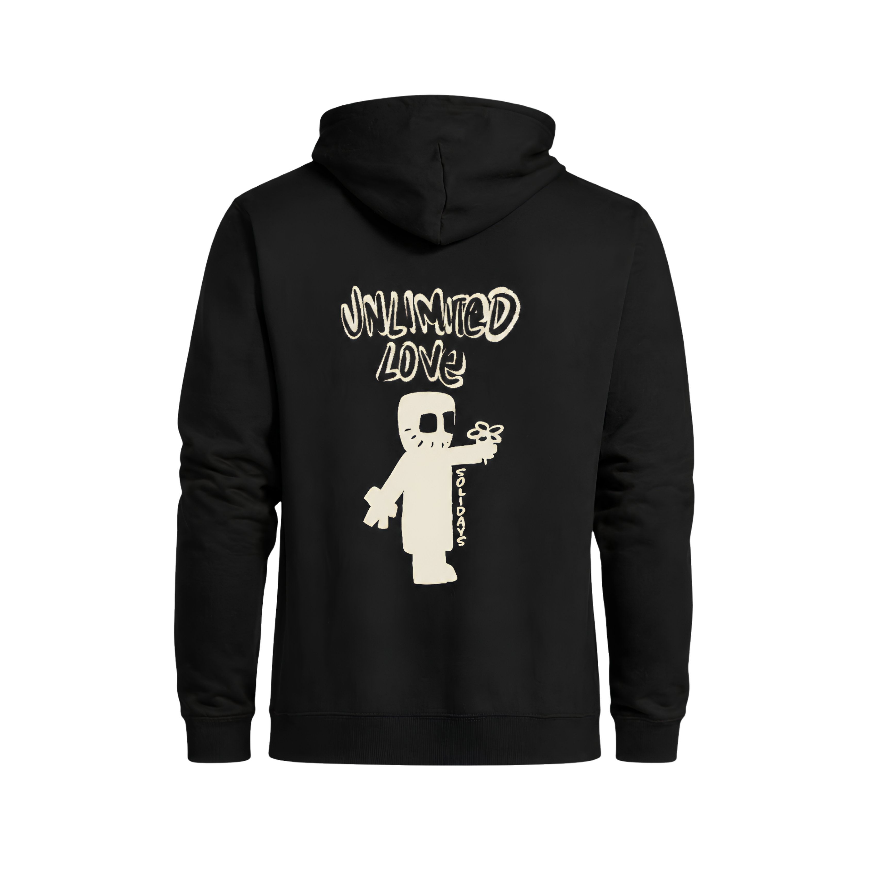 Sweat à Capuche Noir Unlimited Love