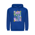 Sweat à Capuche Bleu Royal Love Power