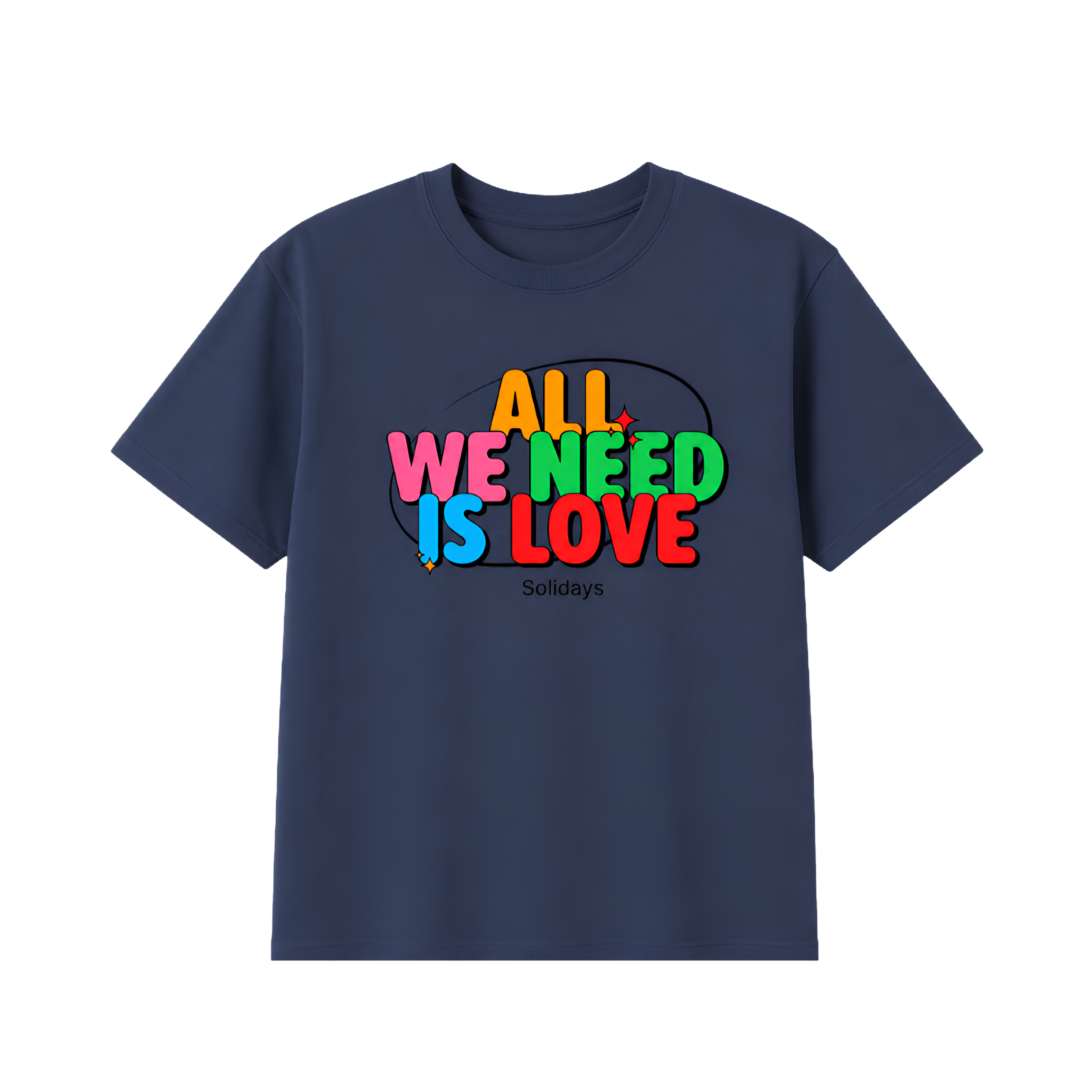 T-shirt Denim All We Need Is Love