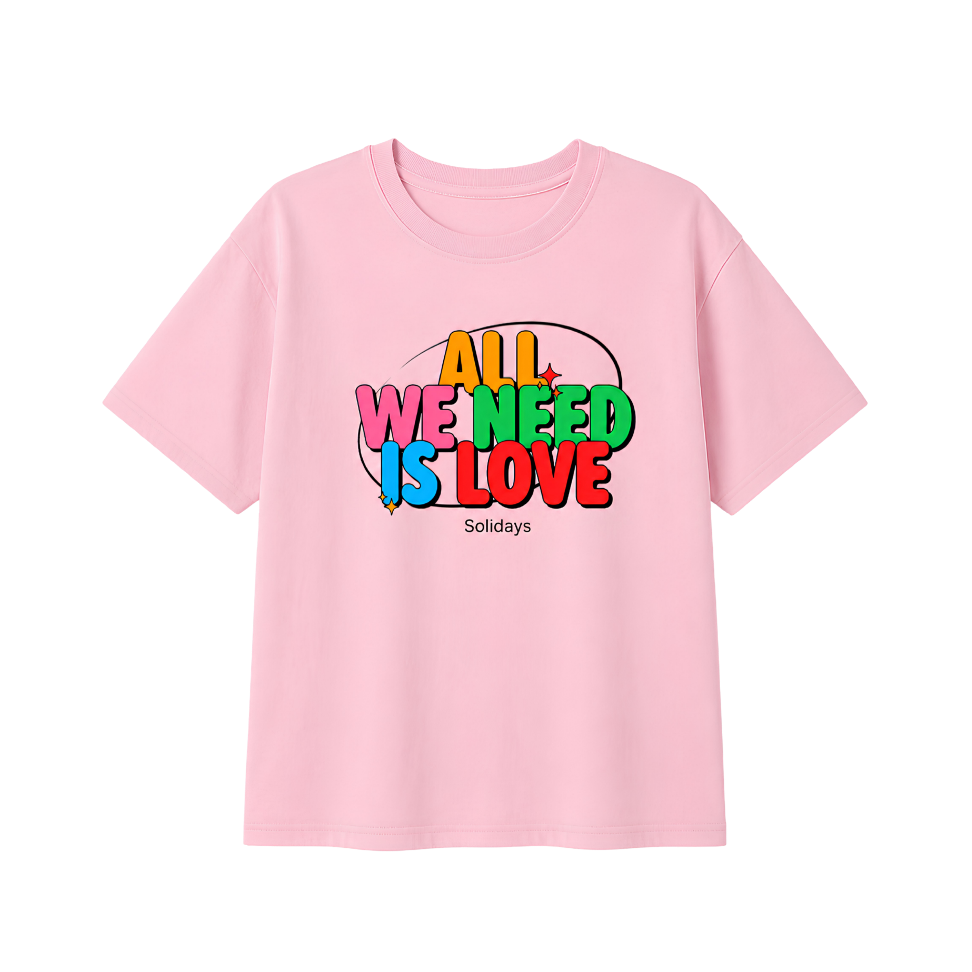 T-shirt Rose All We Need Is Love