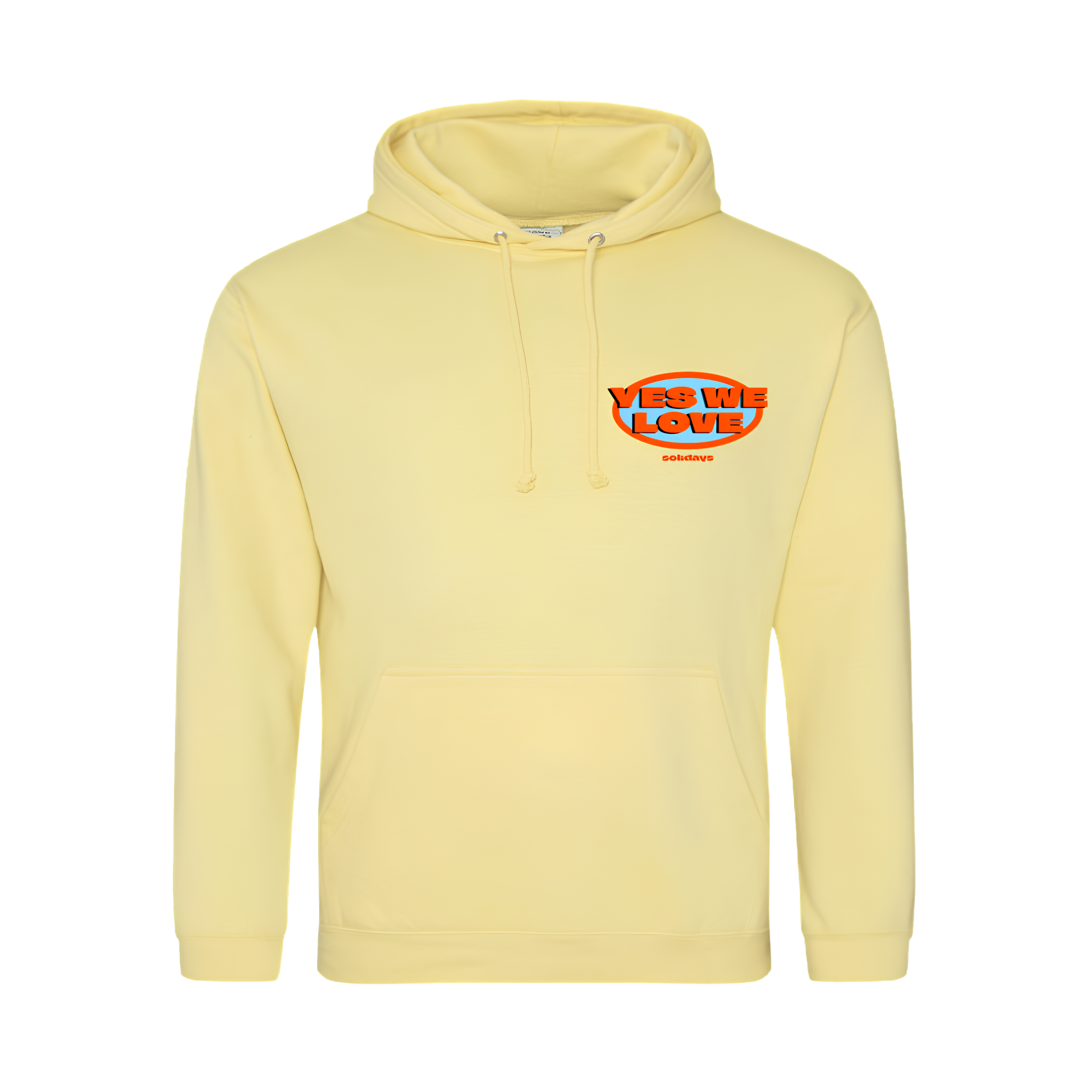 Sweat à Capuche Jaune Yes We Love