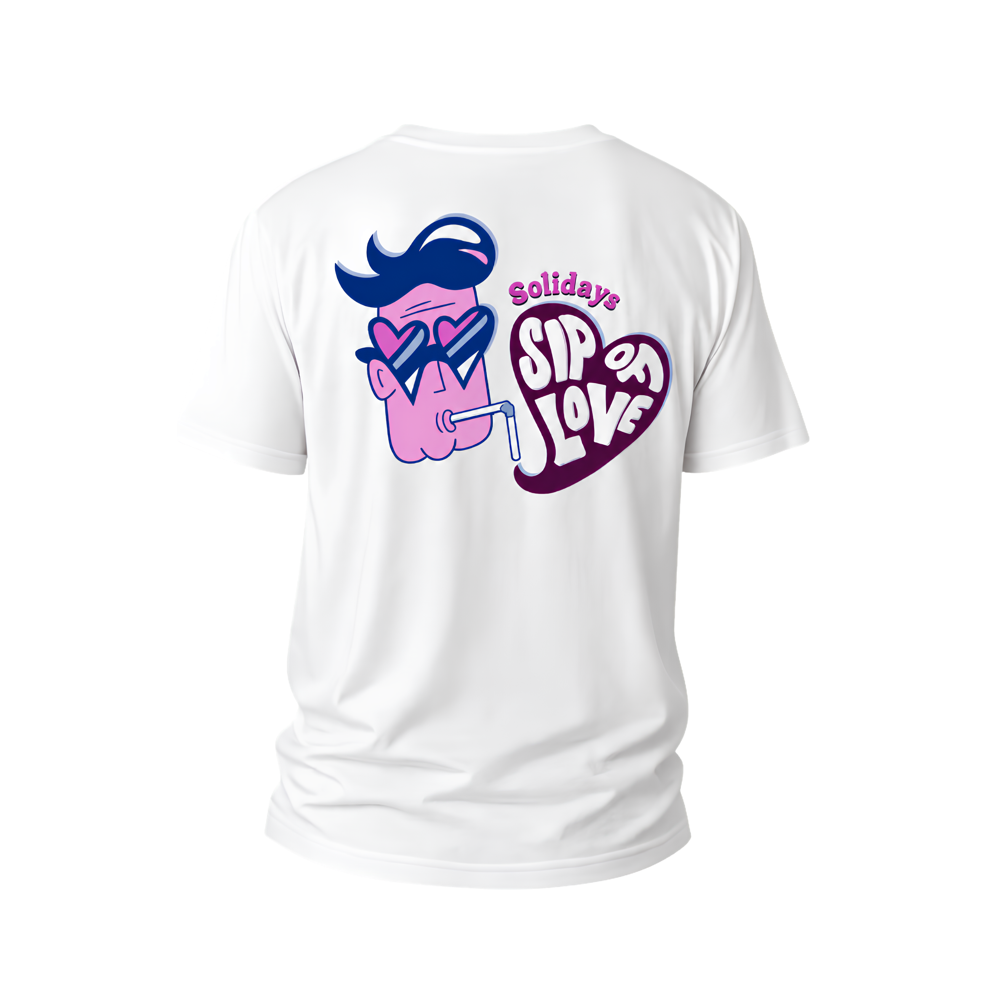 T-shirt Blanc Sip Of Love