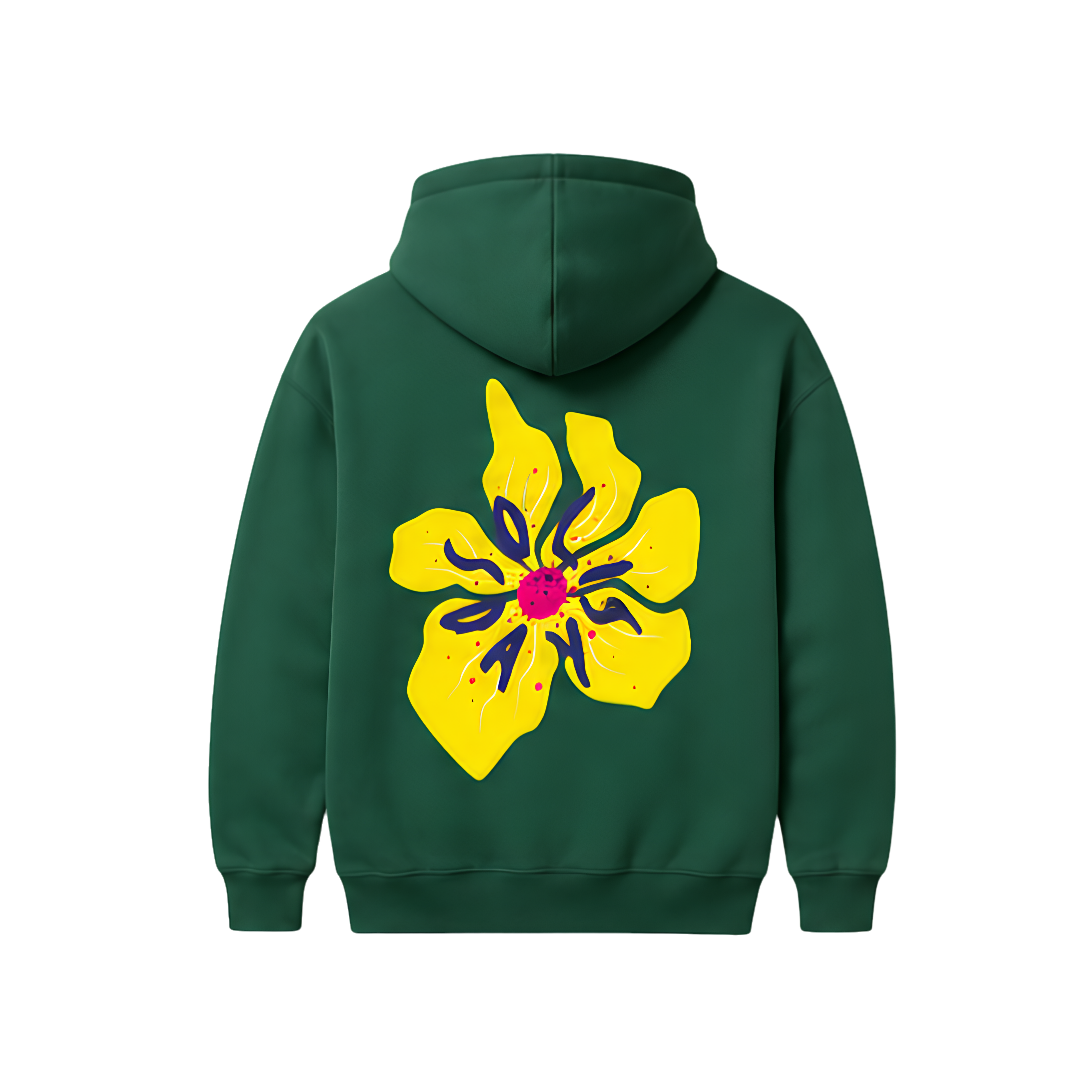Sweat à Capuche Vert Soliflower