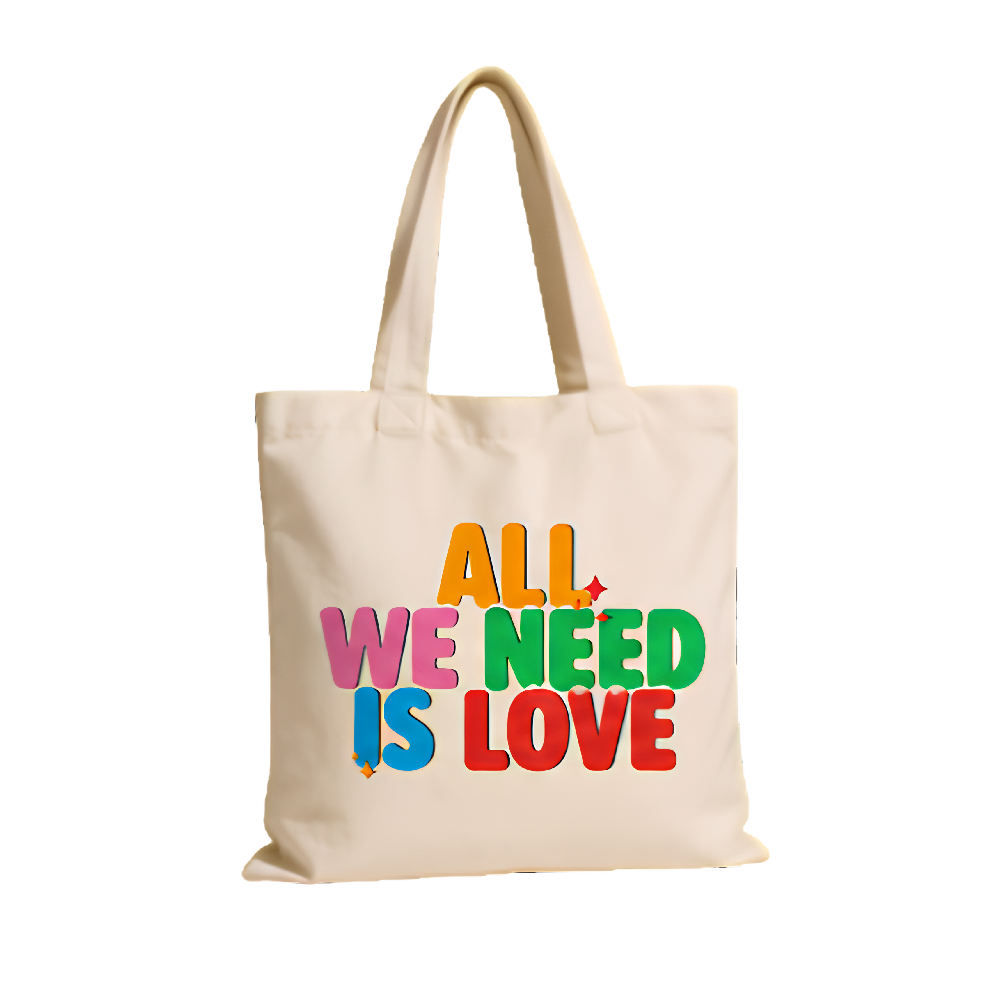 Totebag Beige All We Need Is Love