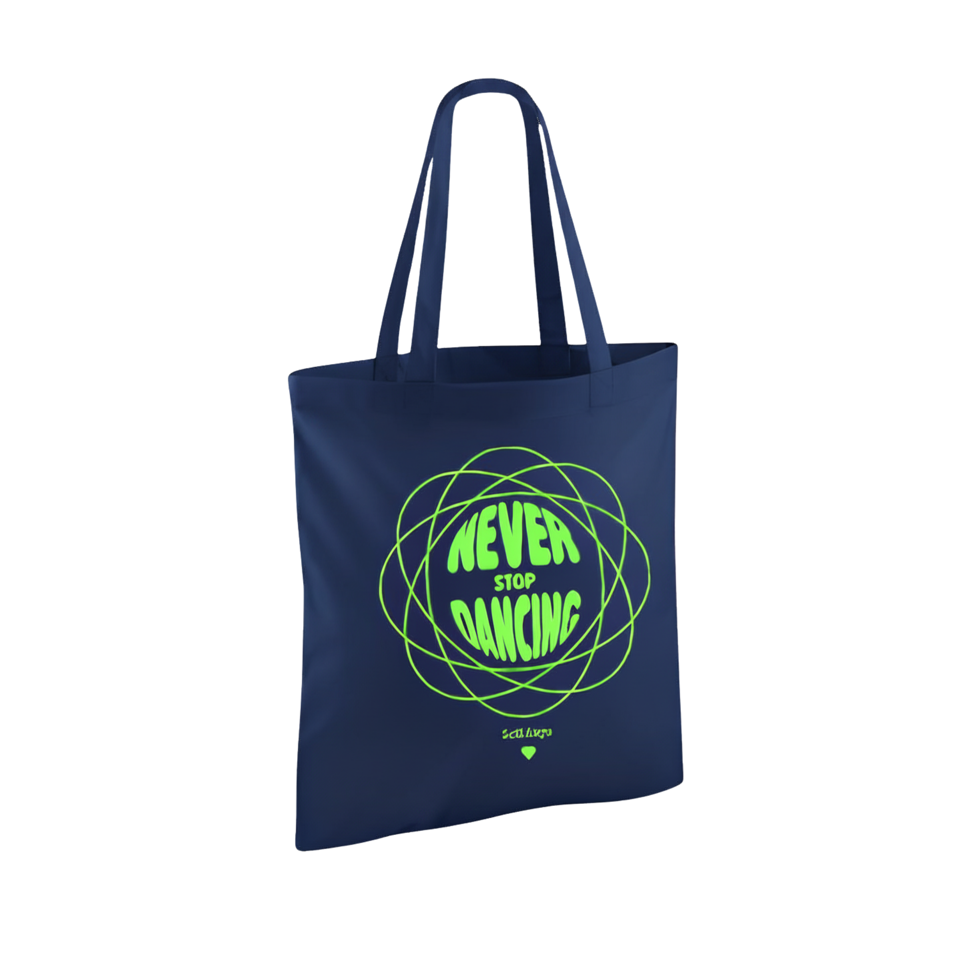 Totebag Bleu Marine Never Stop Dancing