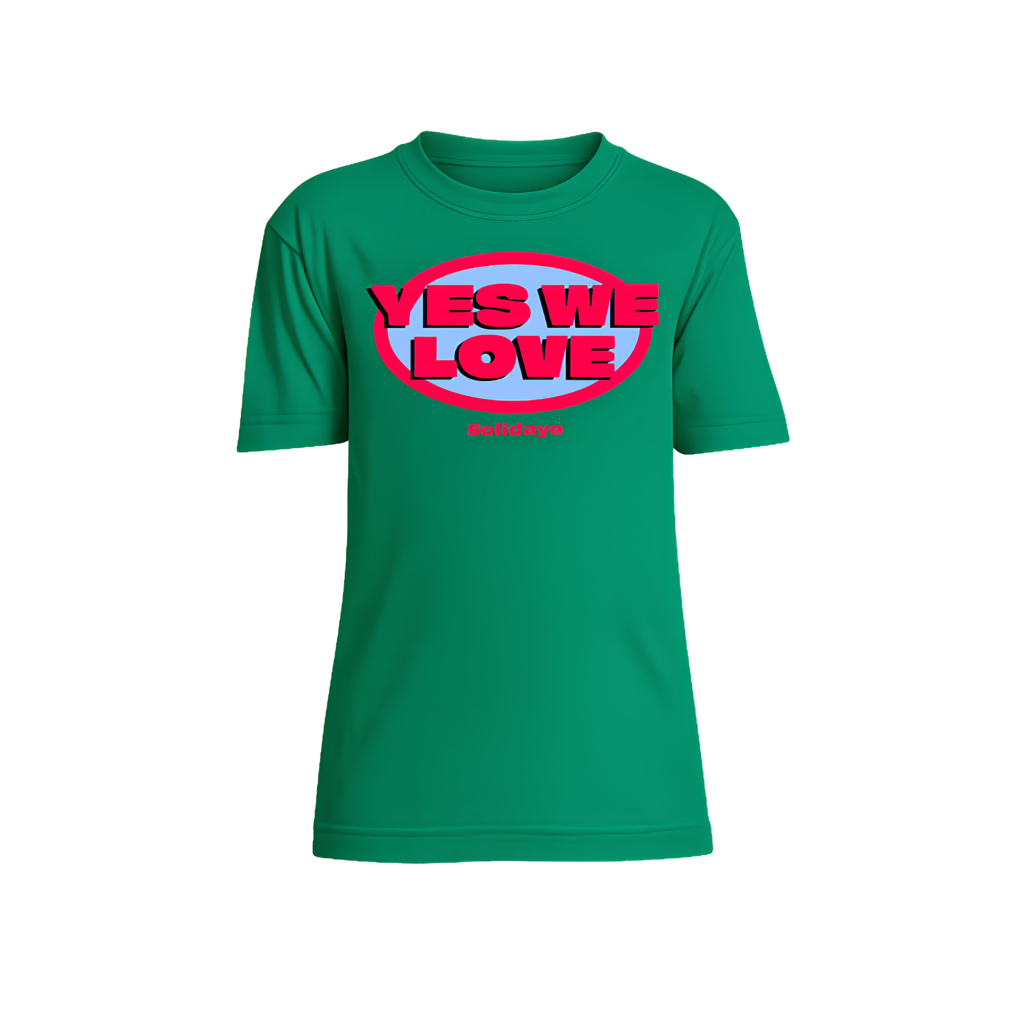 T-shirt Kids Vert Yes We Love