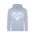 Sweat à Capuche Bleu Ciel Love Nation