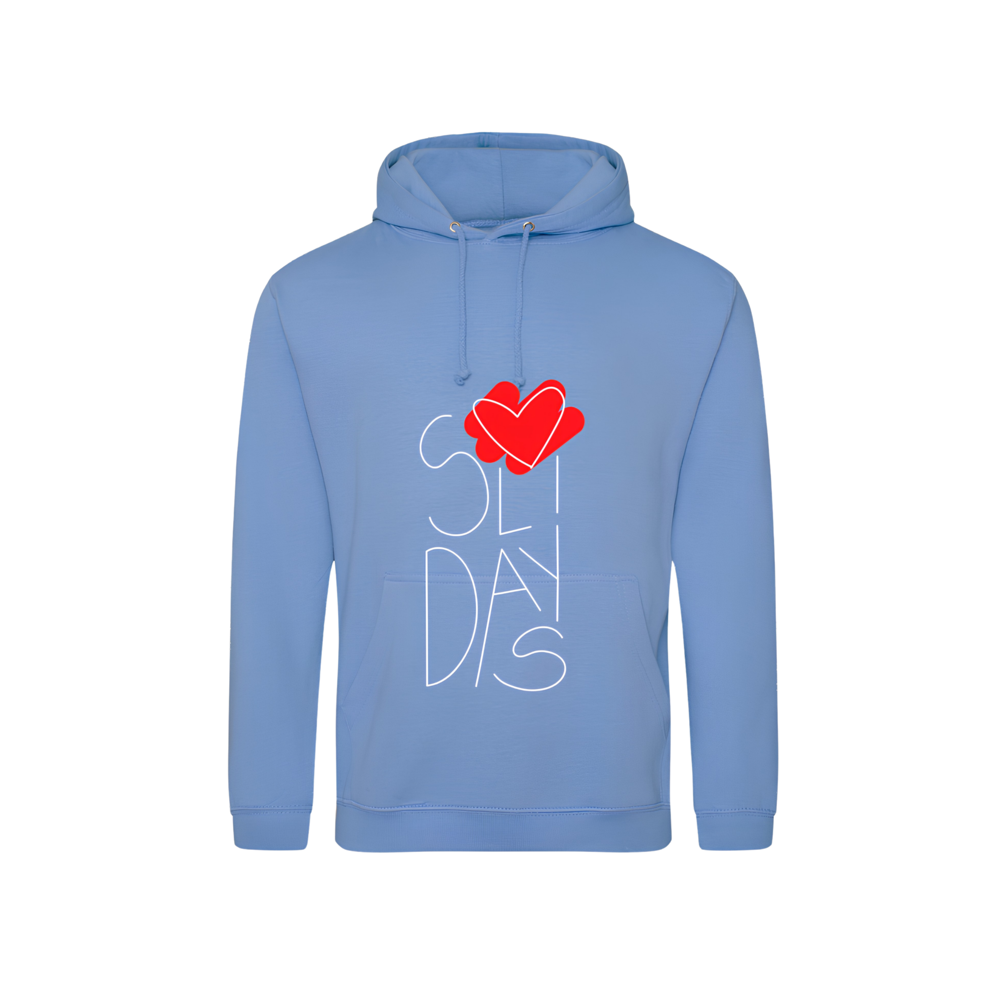 Sweat à Capuche Bleu Solihearts