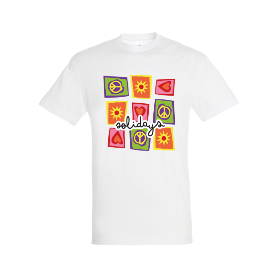 T-shirt Blanc Puzzle