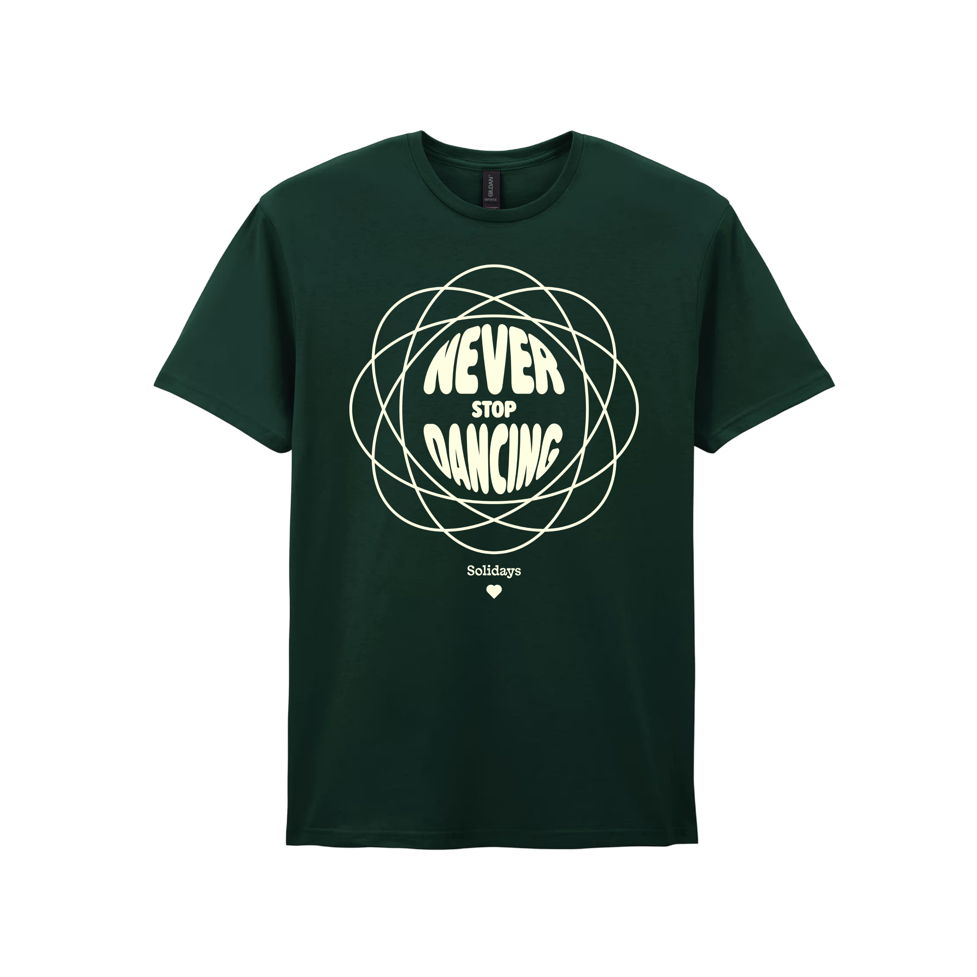 T-shirt Vert Never Stop Dancing